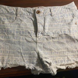 Jolt Tribal Print CutOff Shorts Sz 11 High Waisted